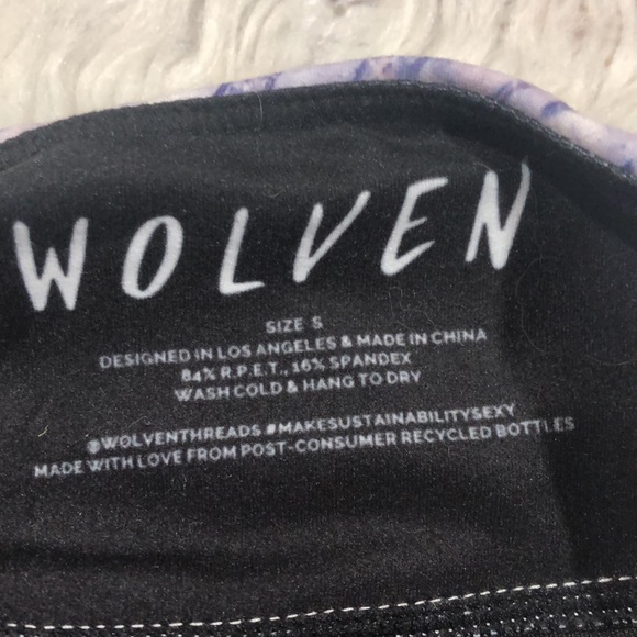 Wolven Threads Oasis Patterned Cross Front High Waisted Shorts - Picture 2 of 10